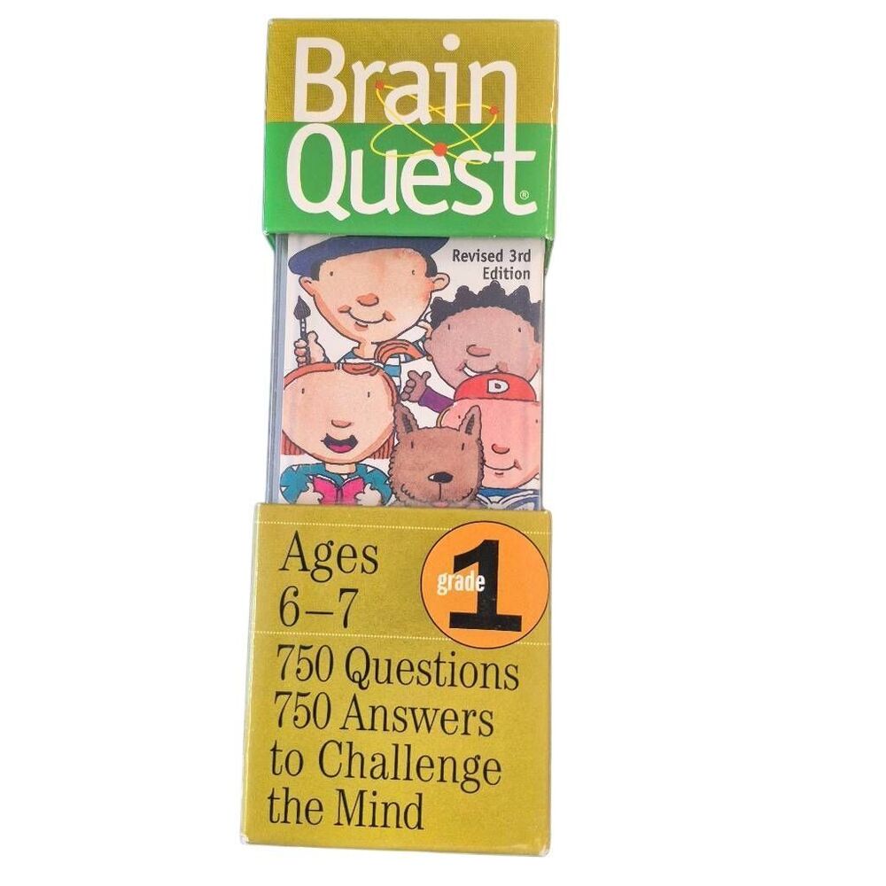 Brain Quest Grade 1 Educational Flashcard Deck (Ages 6–7)